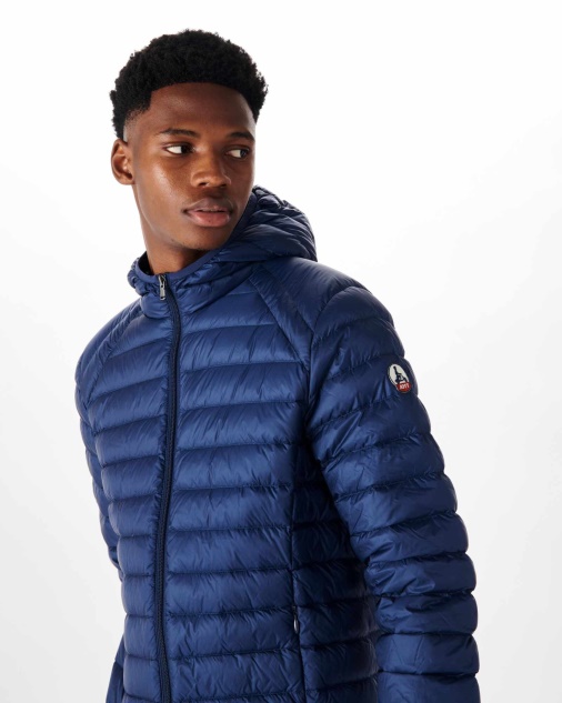 מעיל פוך עם קפוצ'ון קל משקל Jott Blue Abysse Nico