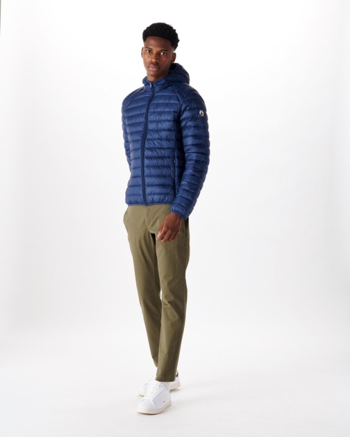 מעיל פוך עם קפוצ'ון קל משקל Jott Blue Abysse Nico