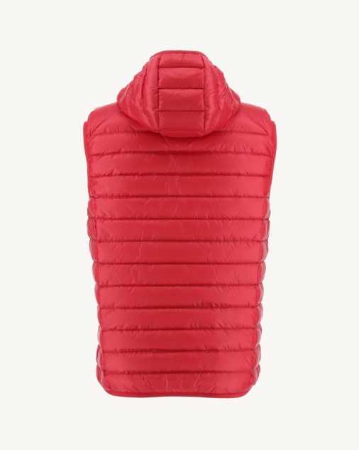 מעיל פוך ללא שרוולים עם קפוצ'ון Rouge Pat Jott