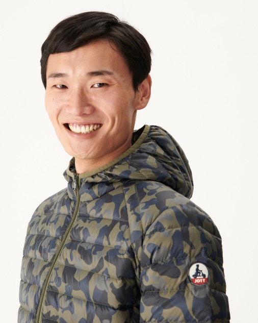מעיל פוך קל Militaire Jott Print Nico