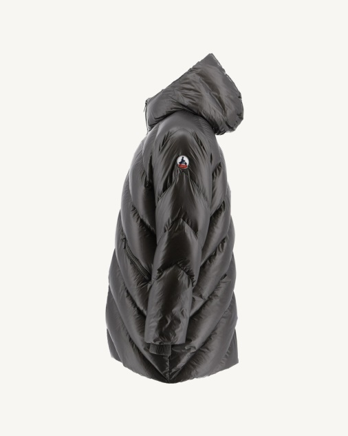 Jott Anthracite מעיל פוך עם ברדס קר קיצוני