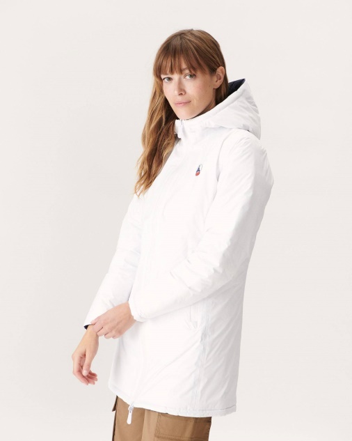 מעיל פוך קל הפיך Blanc/marine Moscou