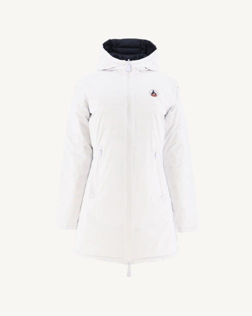 מעיל פוך קל הפיך Blanc/marine Moscou