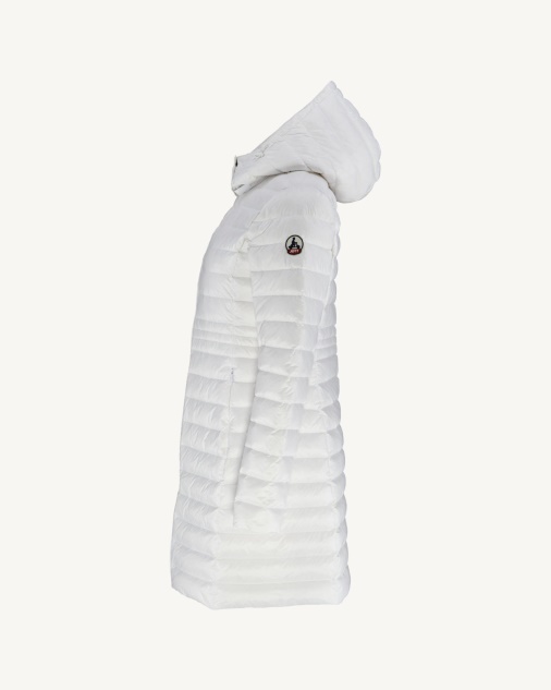 מעיל פוך ארוך עם קפוצ'ון Blanc Vero