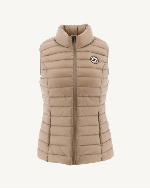 מעיל פוך קליל ללא שרוולים Jott Beige Seda